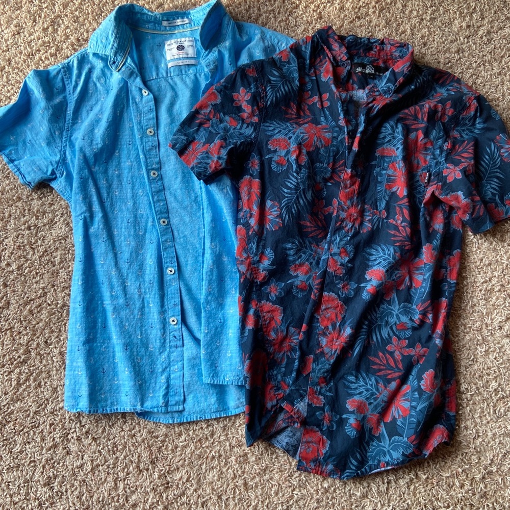 Men’s tropical button up 2 pack